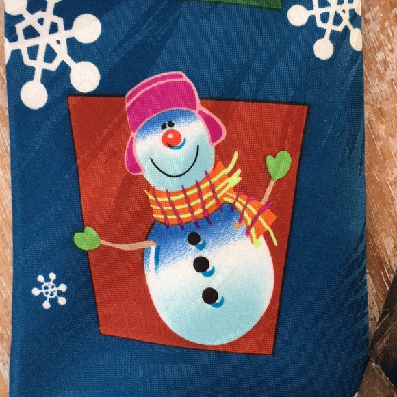 🎄KEITH DANIELS Men’s Christmas Snowman Neck Tie - Picture 7 of 8